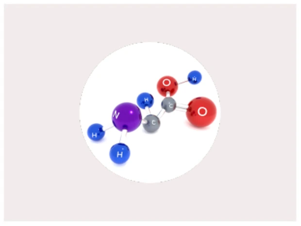 Chemical structure of amino acids
