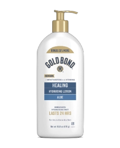 Front of Gold Bond Healing Hydrating Cream Bottle