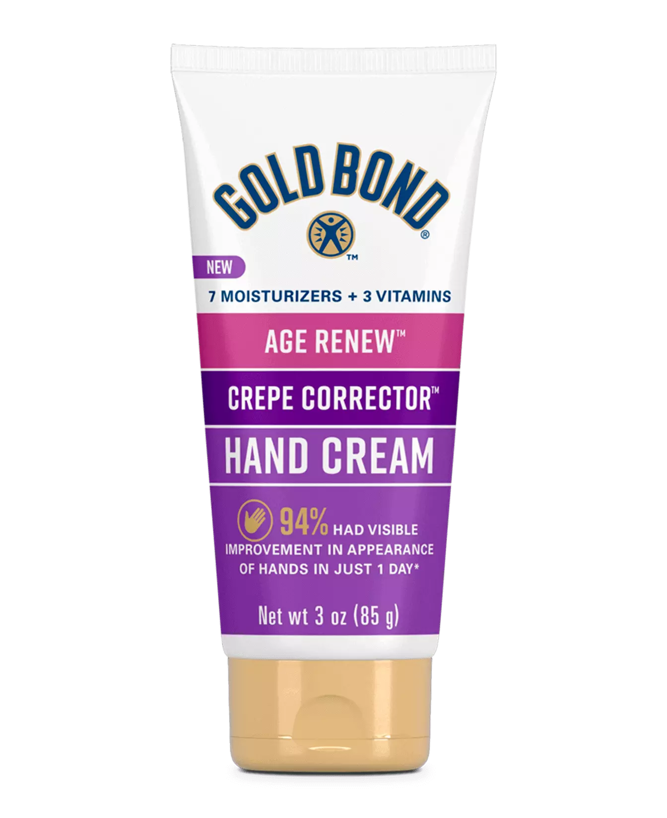 Front of Gold Bond Crepe Corrector Hand Cream tube