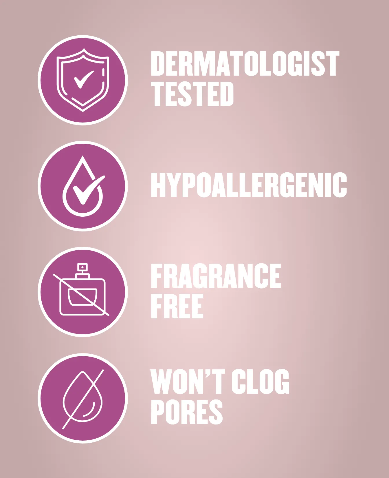 Packaging of Gold Bond® Tight & Firm Body & Face Lotion and benefit statements.