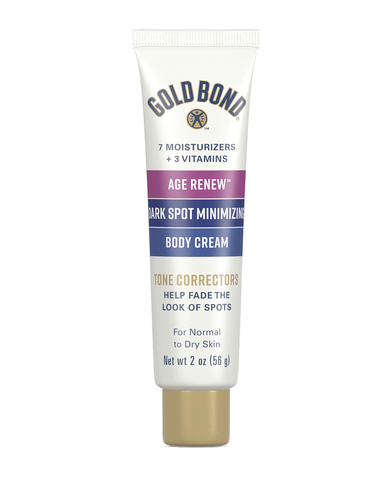 Front of Gold Bond Dark Spot Minimizing Age Renew Cream 2oz Tube