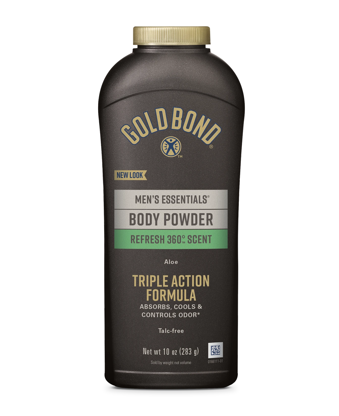 Front of Gold Bond Men's Essentials Body Powder - Refresh 360° scent bottle