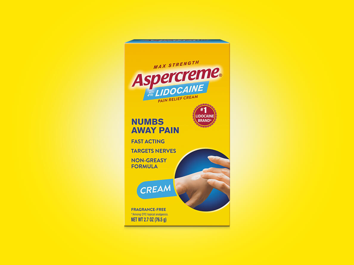 Aspercreme® Lidocaine Pain Relief Roll-On With Essential Oils products. 