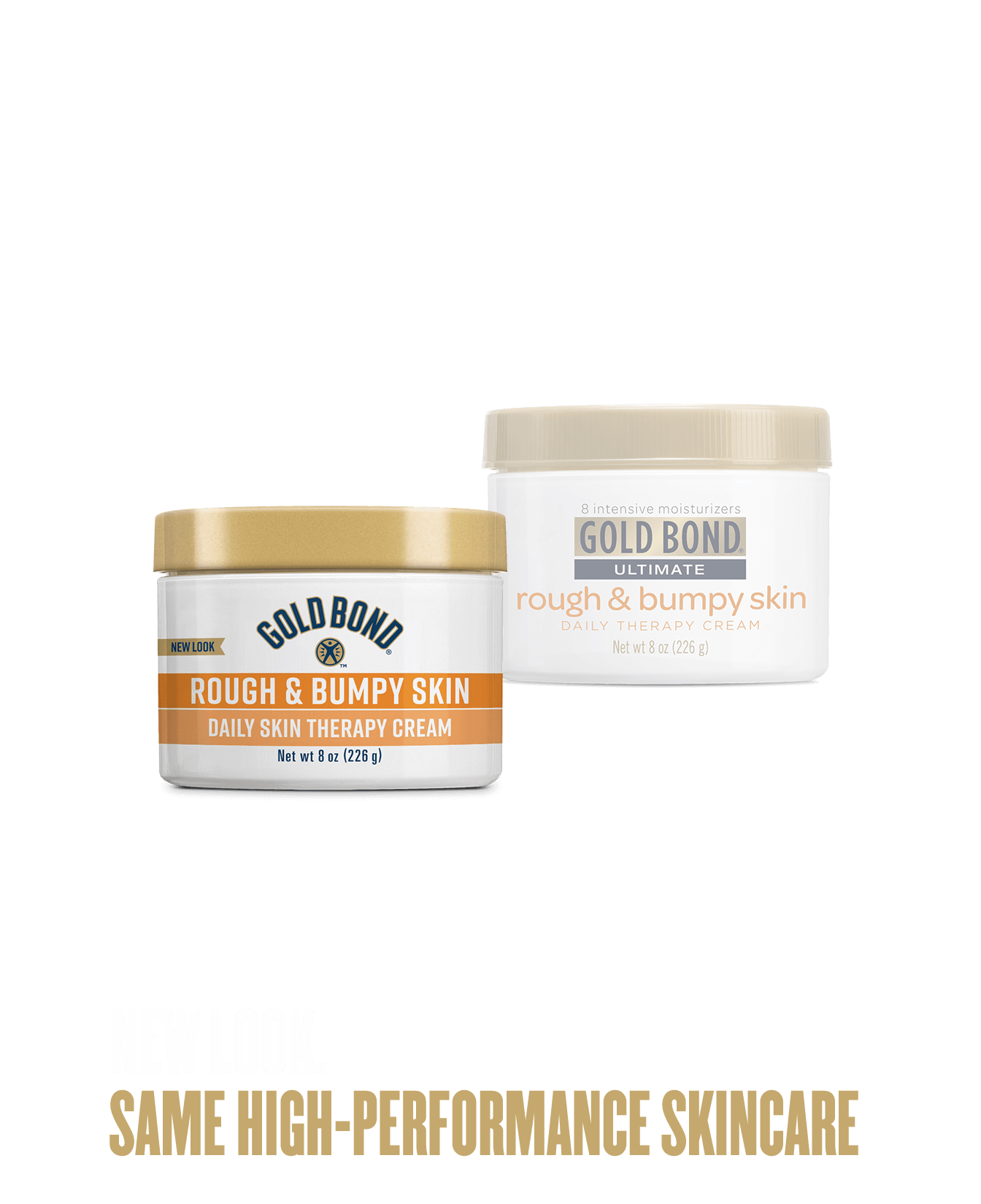 Front of Gold Bond Rough & Bumpy Skin Daily Therapy Cream Jar