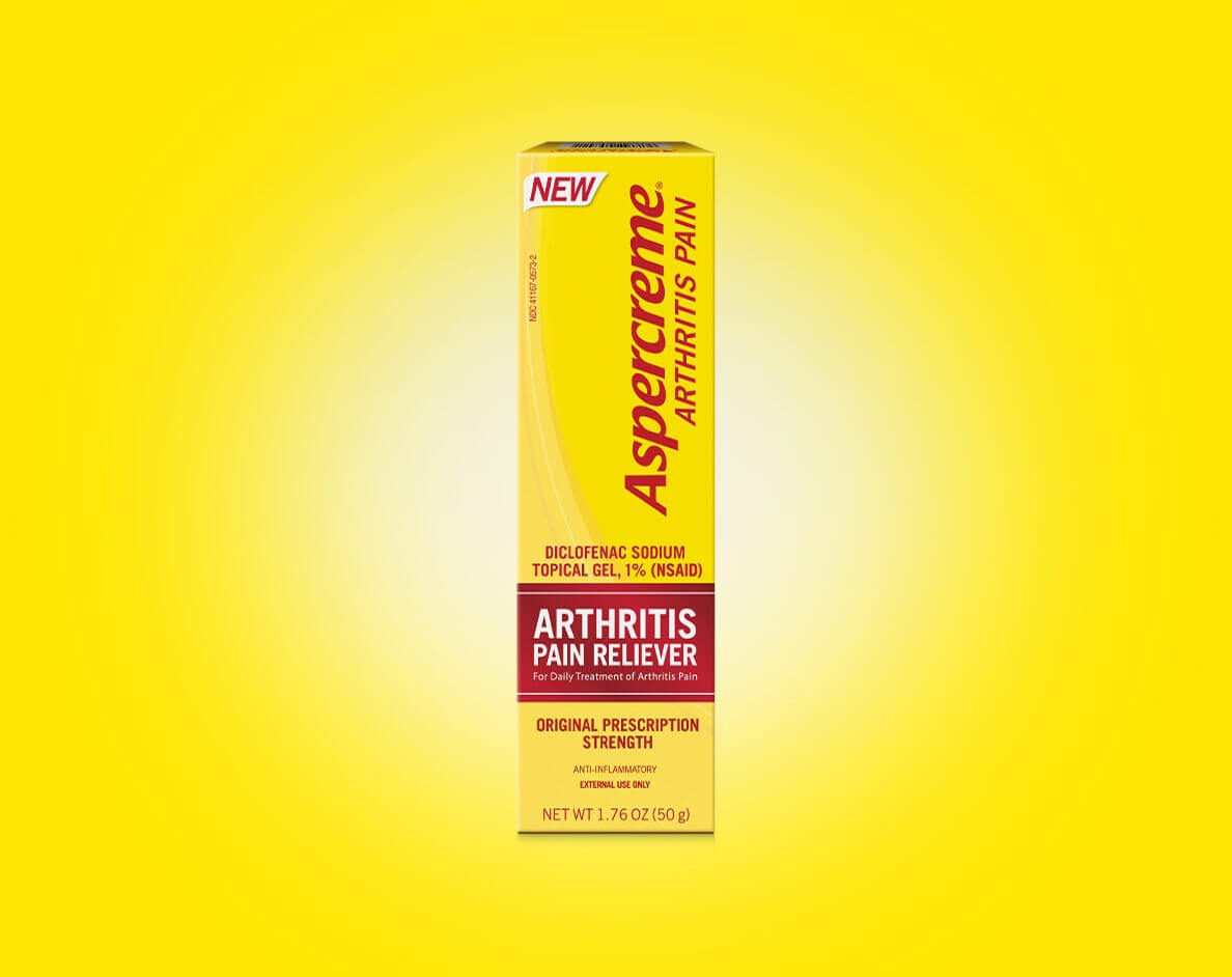 Aspercreme® Arthritis Pain Relief Gel product packaging