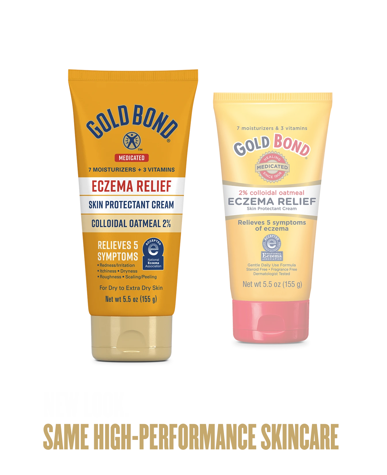 Gold Bond Eczema Relief Medicated Skin Protectant Cream Old VS New