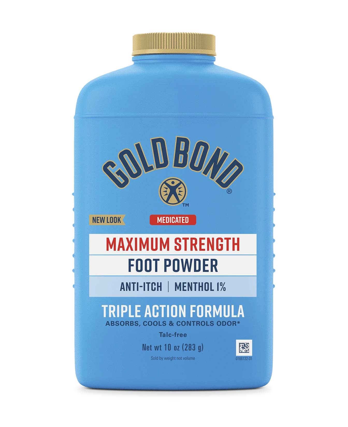 Front of Gold Bond Maximum Strength Medicated Foot Powder bottle 10oz