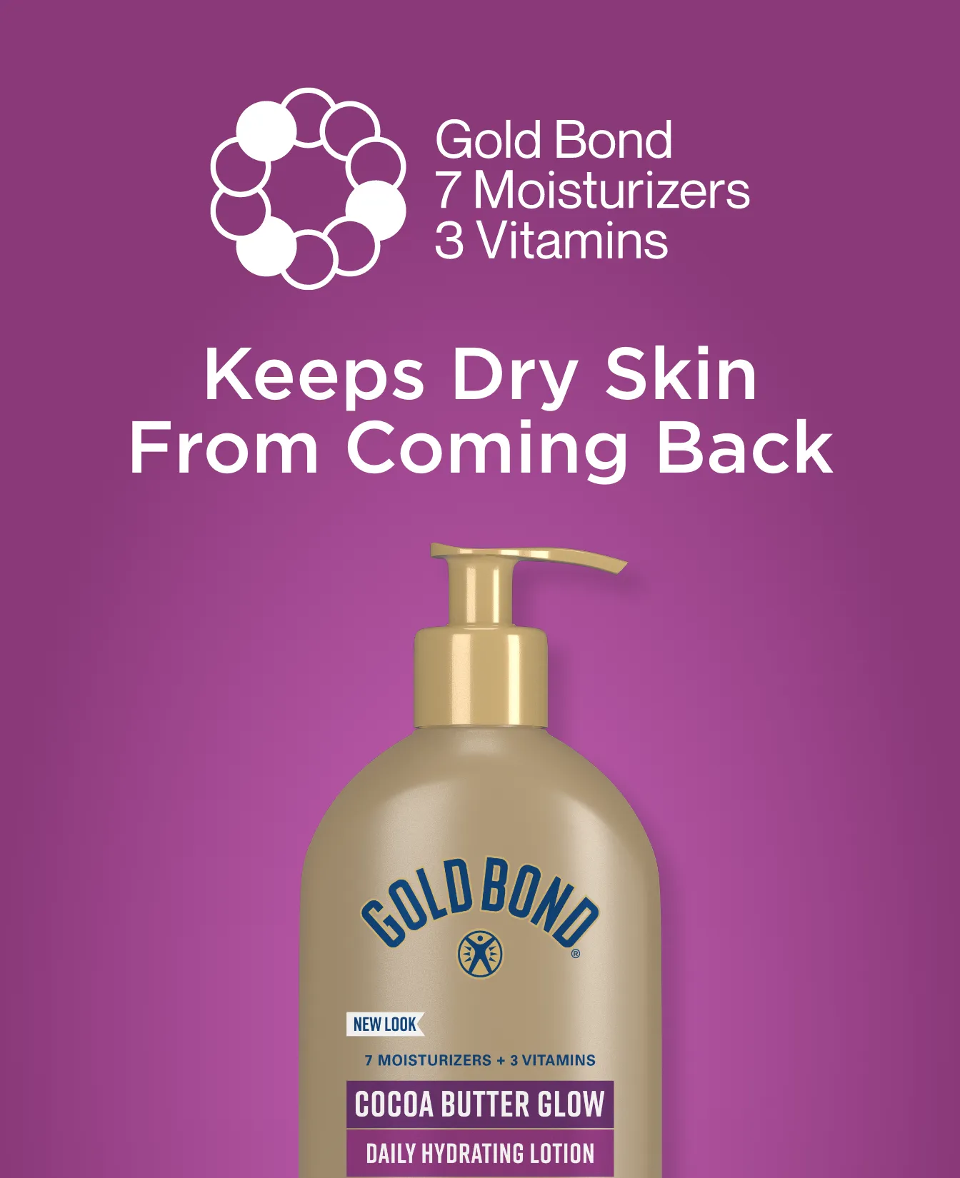 New vs Old of Gold Bond Radiance Renewal Cream & Lotion bottle 14oz-Pump