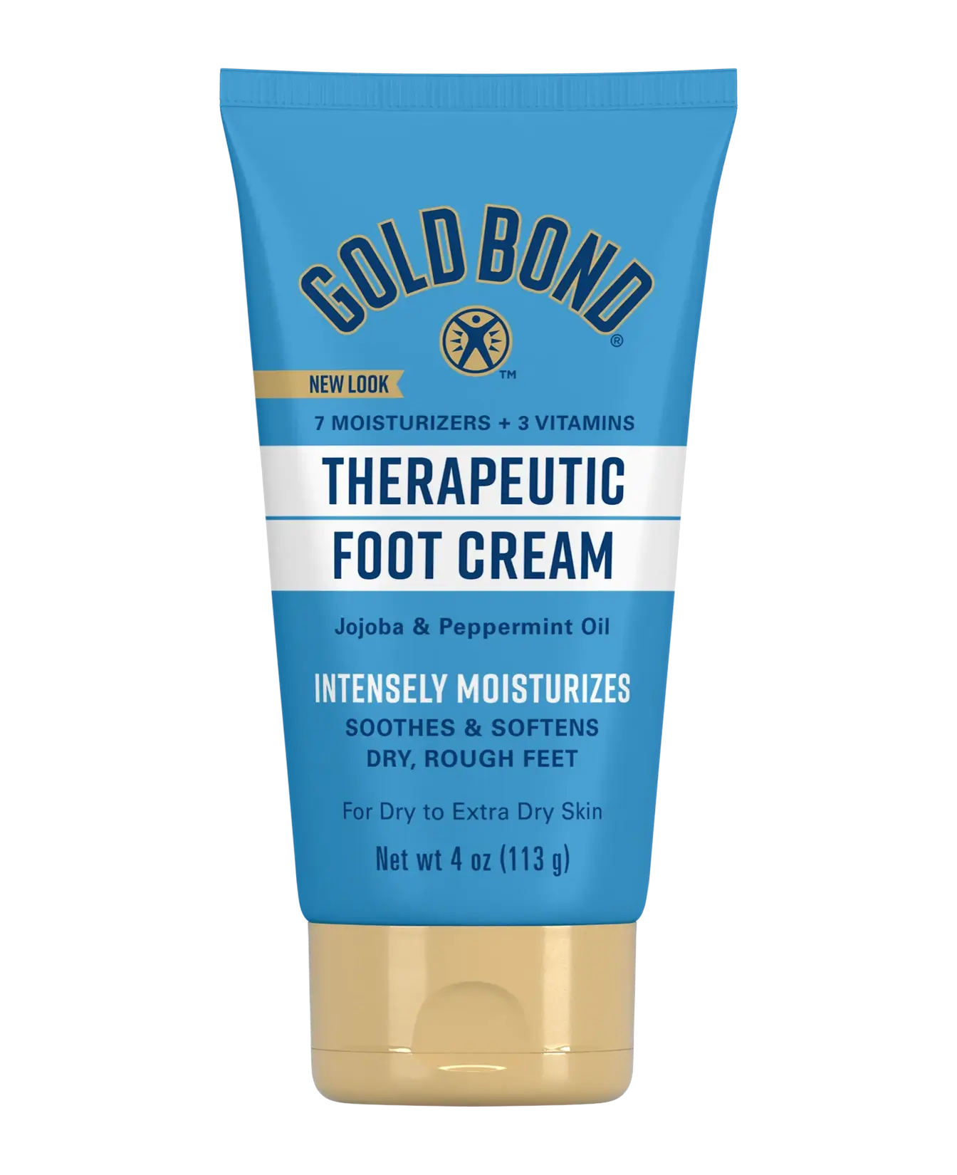 Front of Gold Bond Therapeutic Foot Cream tube