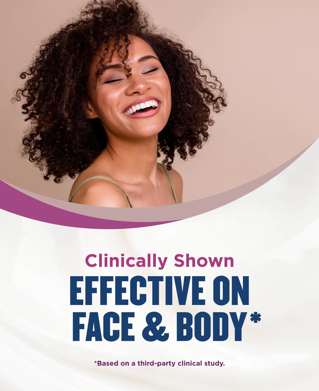 Packaging of Gold Bond® Tight & Firm Body & Face Lotion and benefit statements.