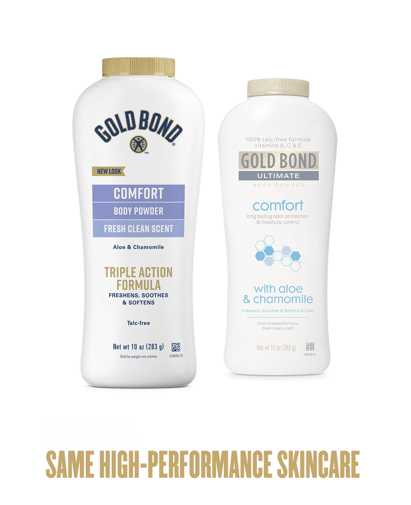 Gold Bond Comfort Body Powder Old vs New