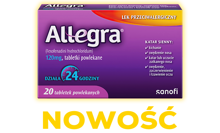 Zdjęcie leku Allegra® na alergię