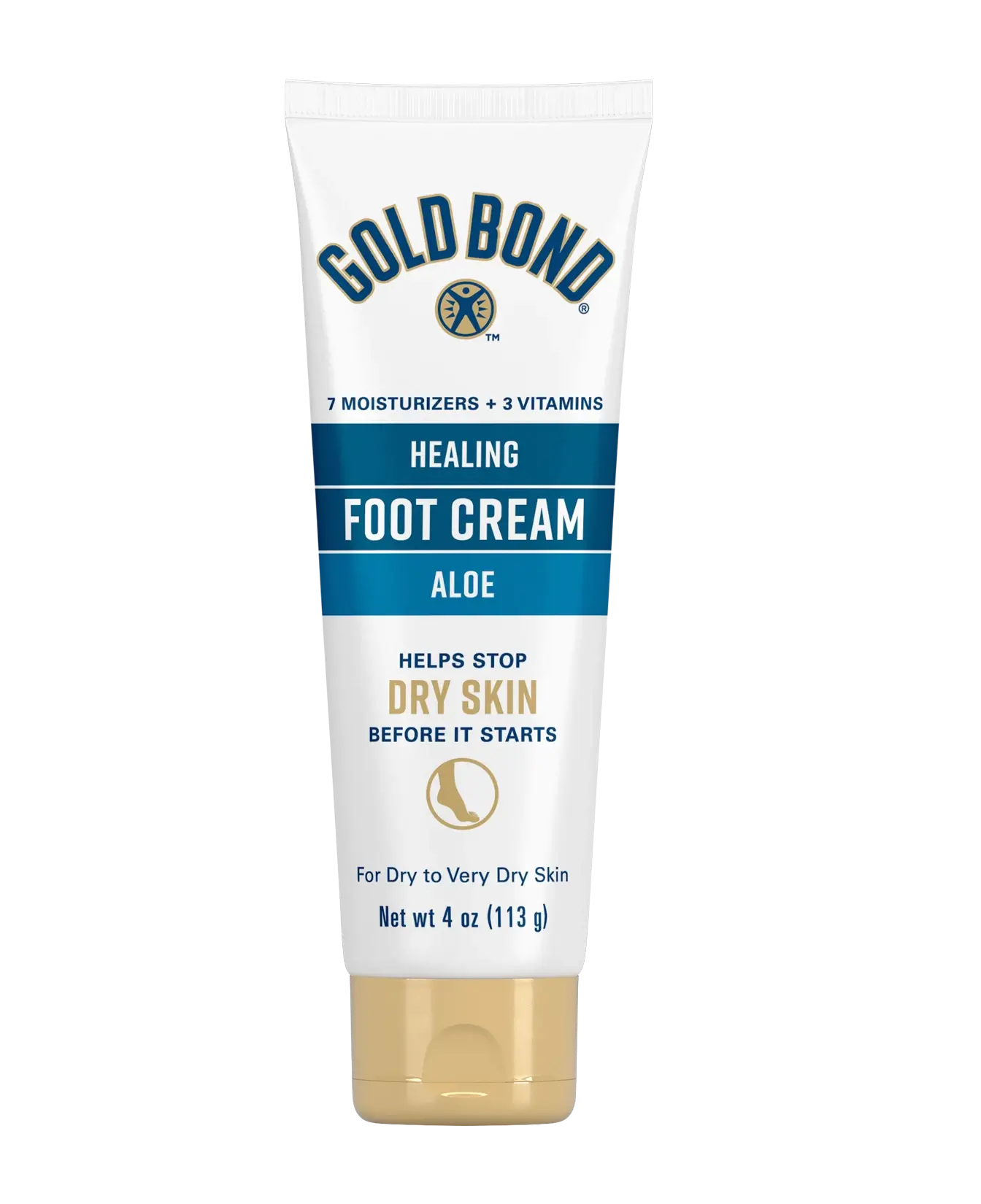Front of Gold Bond Healing Foot Cream tube